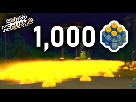 What happens if you throw 1,000 glow sticks? Scrap Mechanic Survival