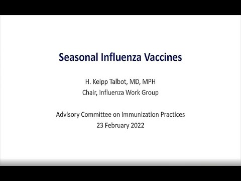 Feb 23, 2022 ACIP Meeting - Influenza Vaccine & Hepatitis Vaccine