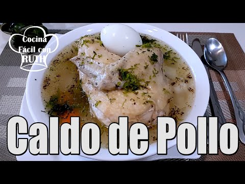 CALDO DE POLLO, FÁCIL Y RÁPIDO