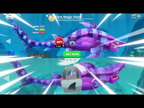 GET DARK MAGIC SHARK ONLY 170 GEMS! (NEW SPECIAL DEAL 90% DISCOUNT) - Hungry Shark World