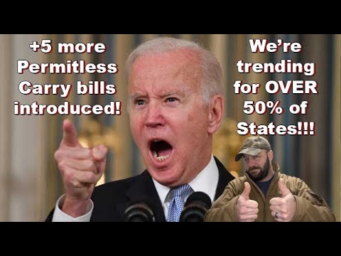 5 MORE states poised for Constitutional Carry BEFORE midterms... real chance to be over 50% in 2022 Thumbnail