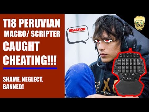 How Cheaters Get Humiliated at TI8 !!! pERUVIAN hackers, macro & scripting Meepo