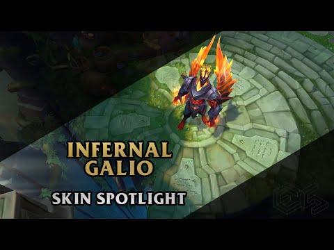 ► Infernal Galio ◀ League of Legends ▂ Skin Spotlight
