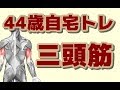 【筋トレ】44歳自宅トレーニング　上腕三頭筋　2018.4