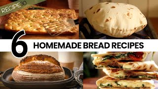 6 Easy to follow Homemade Bread recipes