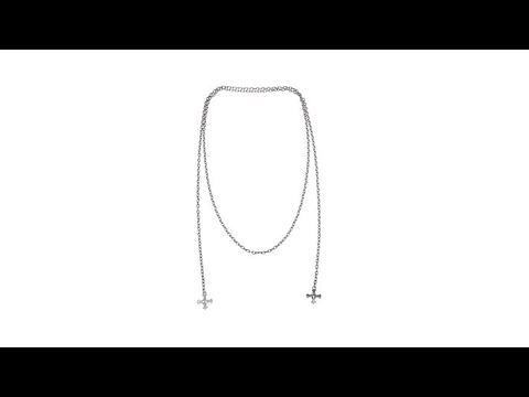 Margo Manhattan 0.84ctw Topaz Charo Lariat Necklace