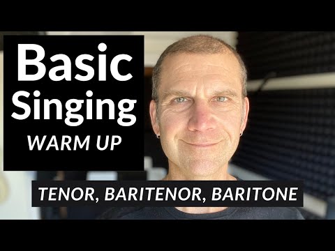 Basic Singing Warm Up - Tenor - Baritenor - Baritone