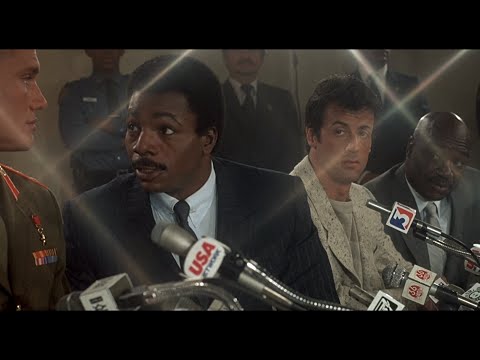 Rocky IV -  Apollo vs Drago Press Conference (1985)