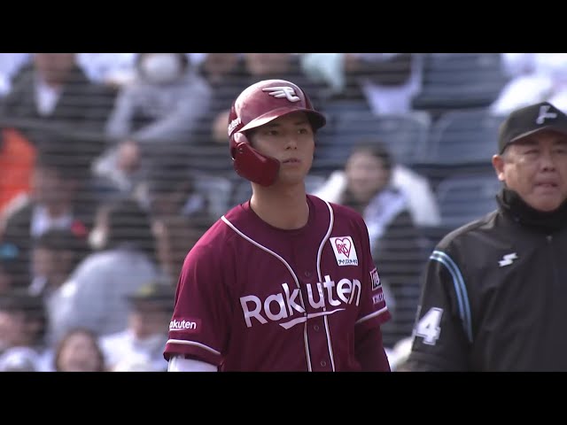 7回表 イーグルス聖澤がタイムリー2塁打!! 貴重な追加点を奪う 7回表 イーグルス聖澤がタイムリー2塁打!! 貴重な追加点を奪う