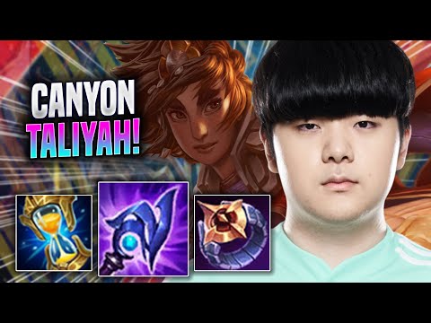 CANYON IS SO CLEAN WITH TALIYAH! - DK Canyon Plays Taliyah JUNGLE vs Talon! | Season 2022