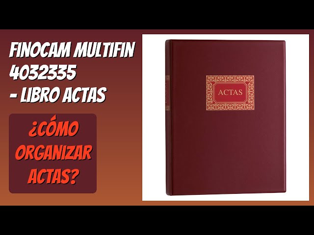 Vídeo relacionado con Multifin 4032335 - Libro de actas, 100 hojas cambiables