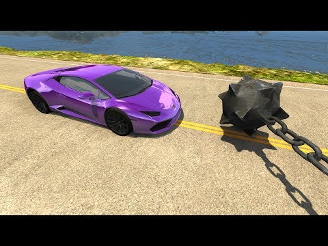 Spinners with Wrecking Balls vs Cars Compilation #2 - Beamng drive