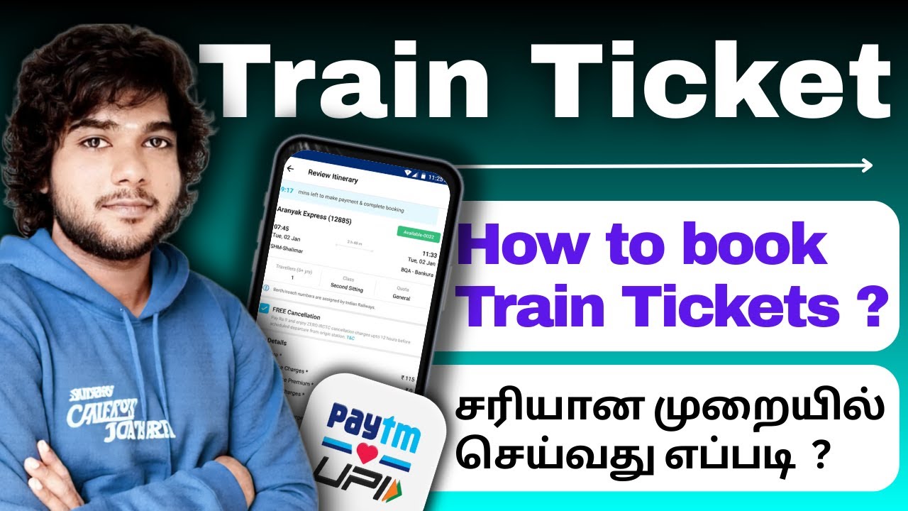 How to book Train Ticket tamil | How to book Train Ticket using Paytm tamil | Train Ticket booking