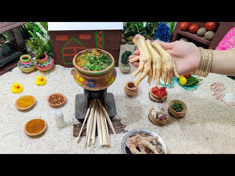 Miniature Chicken Paws Recipe | How to Make Chicken Feet | Tiny Mini Foods