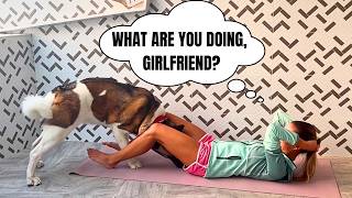 LIVE 😱 Dog RUINS My Workout AGAIN! 🐕💥 Funny Fitness Fail | Home Workout Chaos 😂