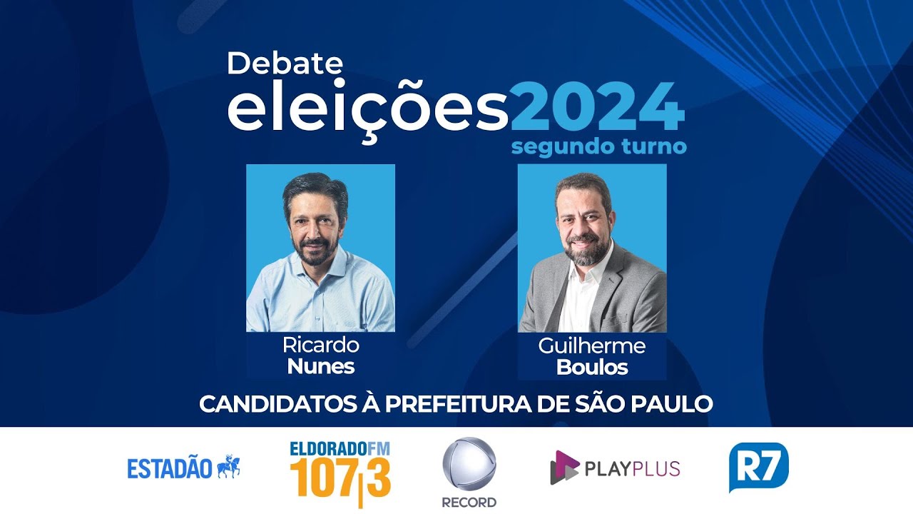NUNES e BOULOS participam de debate à Prefeitura de SP #DebateRecordEstadão