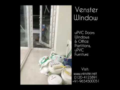 White venster upvc office partition