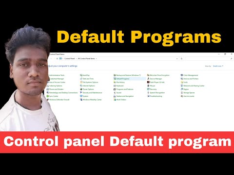 What is Default programs in control Panel | Change defaults app | The AB