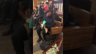 James brown “it’s a mans world” (street performance) #jamesbrown #cover #subway #singing #shorts