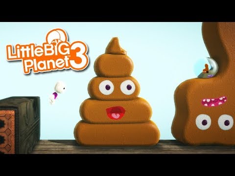 LittleBIGPlanet 3 - Poop King [by P-E-E_P] - Playstation 4 Gameplay, Walkthrough