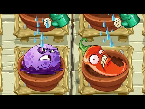 PvZ 2 All Animation Instant-use Plants in Zen Garden - Plants Vs Zombies 2