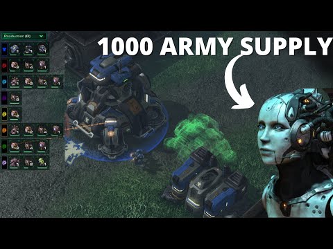 1 Terran Grandmaster vs 7 Zerg INSANE A.I. (WORLD RECORD)