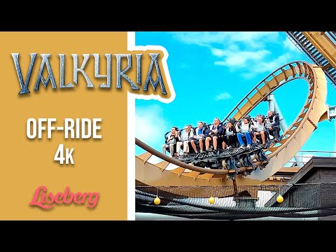 Valkyria | Off-Ride POV - 4k | B&M Dive Coaster | Liseberg