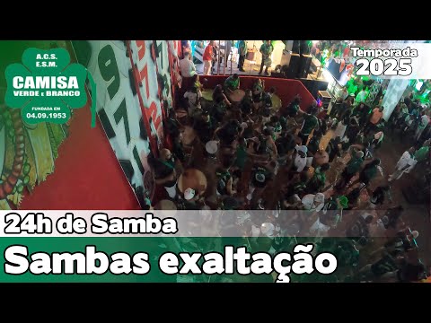 Camisa Verde e Branco 2025 | Sambas exaltação ao vivo no 24 horas de samba - #24h24