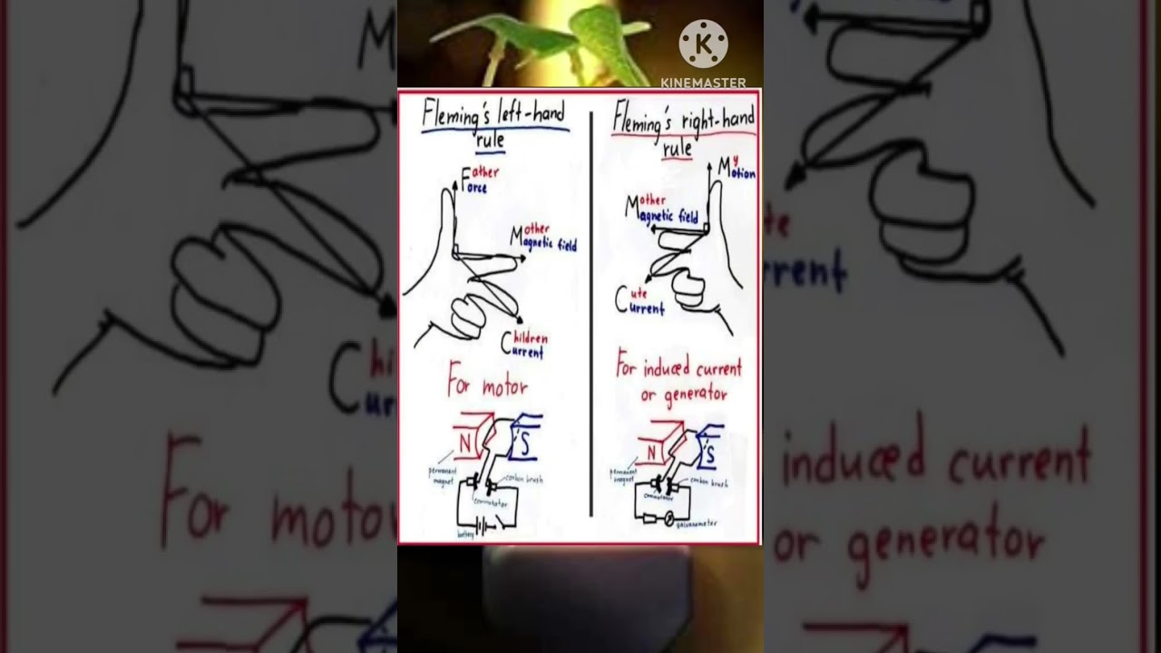 Fleming's Right hand rule #Fleming's left hand rule #electricalgyan #electricalcurrent #electrical
