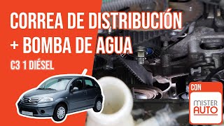 Youtube thumbnail of video "Cómo cambiar la correa de distribución y la bomba de agua C3 1 1.4 HDI 🚗"