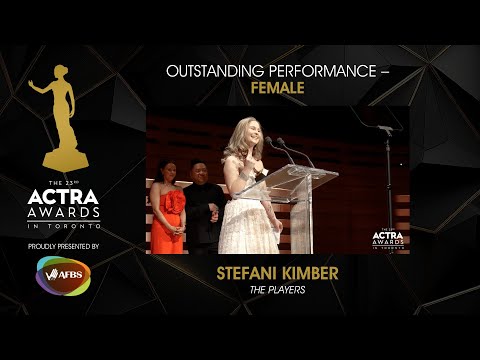2025 Outstanding Performance – Female Winner: Stefani Kimber