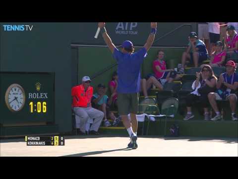 Juan Monaco 'Tweener Hot Shot Indian Wells 2015 vs. Kokkinakis