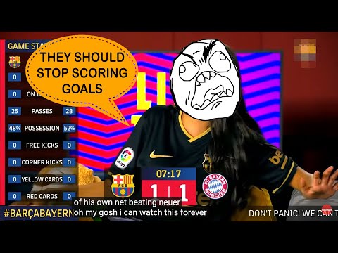 Barcelona's commentators reaction on 8 goals by Munich 😂😂||  BARCELONA VS BAYERN MUNICH ( 2 - 8 )