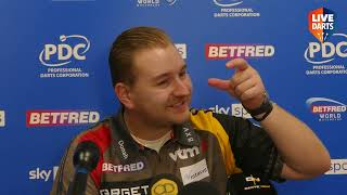 Dimitri van den Bergh REACTION to Matchplay nine-darter: “I don’t need to show people how good I am”