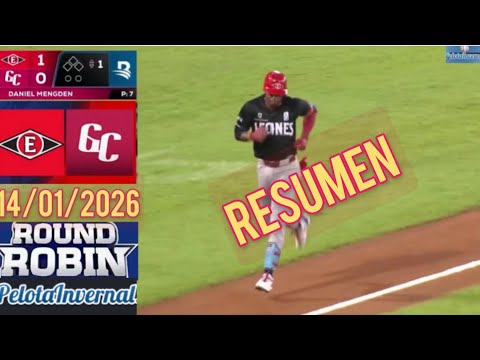 Winter Baseball Summary; Leones Del Escogido Vs Gigantes Del Cibao Round Robin (14/01/2026)