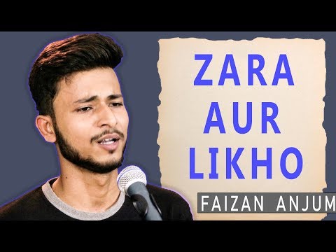 Faizan Anjum Hindi Poetry - Zra aur Likho