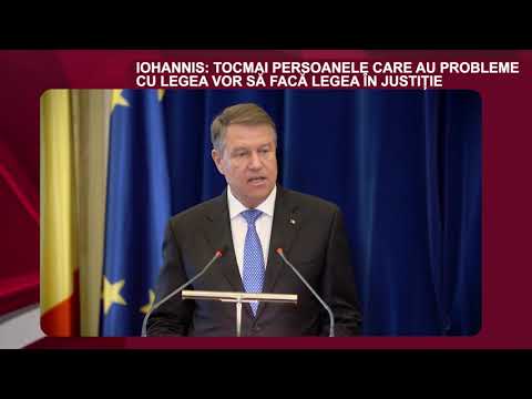 DECLARATIA ZILEI 27 Februarie - Iohannis: Persoanele care au probleme cu legea vor să facă legea