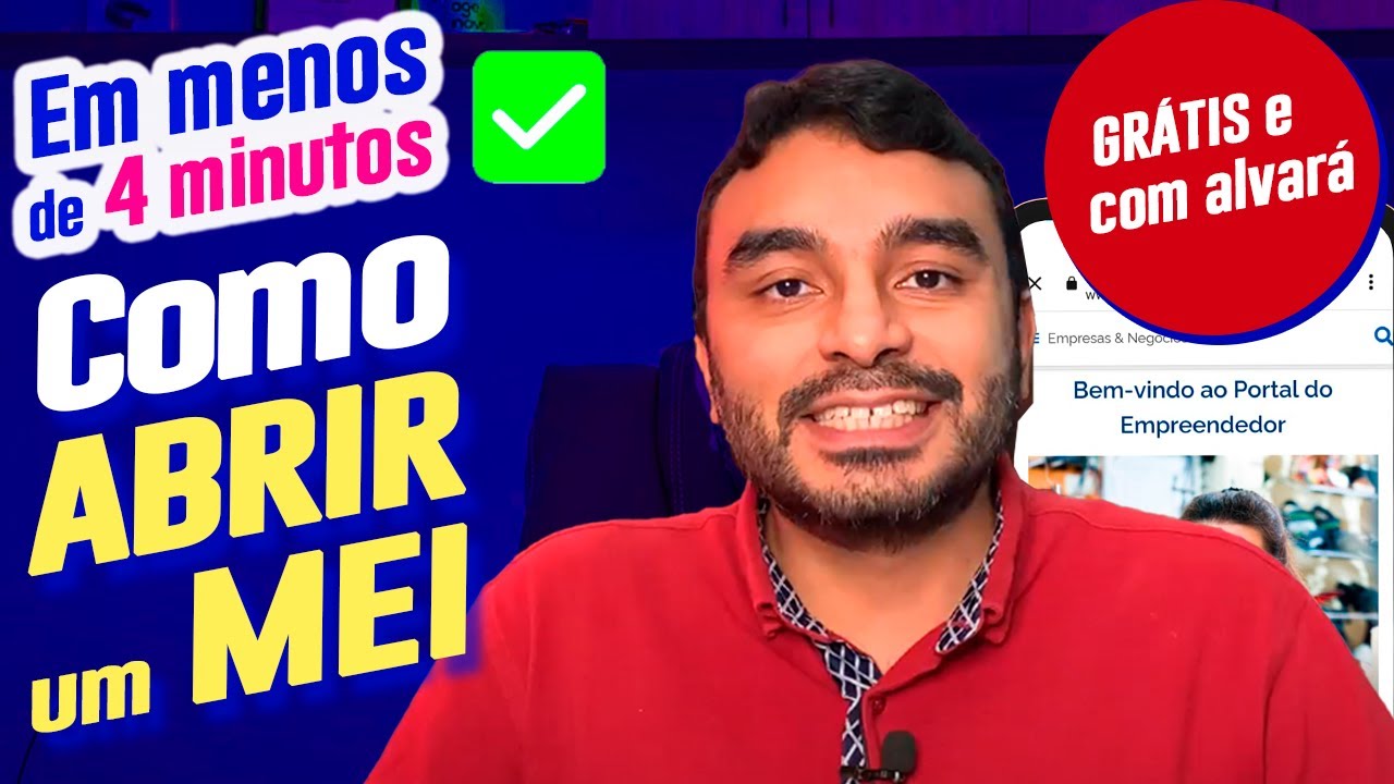 ✅ Como abrir MEI GRÁTIS em 2024 (passo a passo em poucos minutos) + ALVARÁ