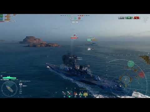 World Of Warships: Shikishima Hybrid Build Sniper&Secondary 1