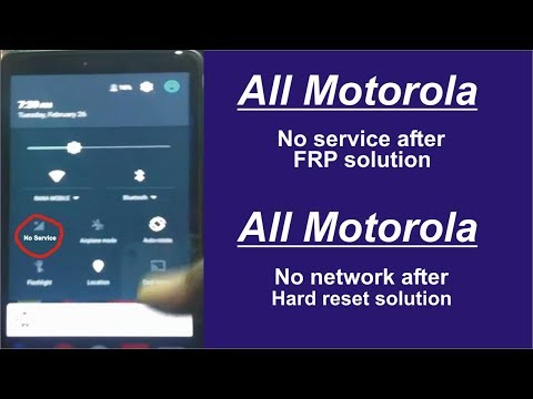 All Motorola No Service Solutiion Fix Without PC