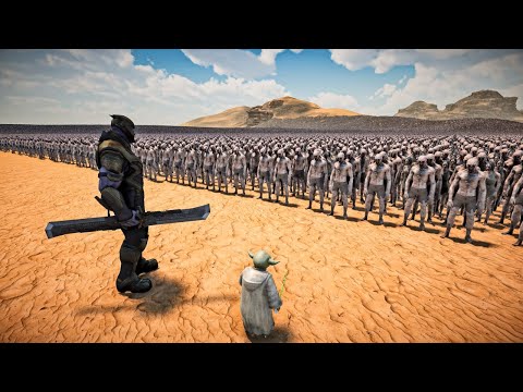 THANOS & MASTER YODA VS 1,000,000 ZOMBIES - Ultimate Epic Battle