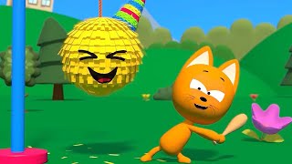 Nursery Games for Kids: Pinata and Surprise Eggs - Learning Colors Video for Toddlers MeowMeow Kitty