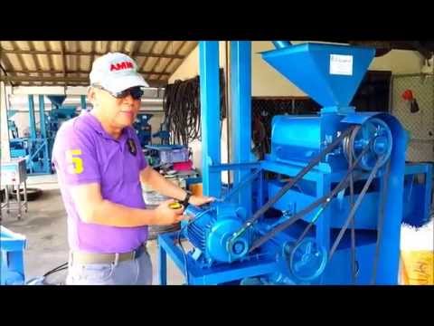 Principle of function of a compact rice milling machine