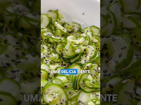 Pepino Agridoce - Sunomono - Salada de pepino Japonesa