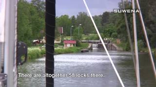 preview picture of video 'The Göta Canal by Sailboat Suwena'