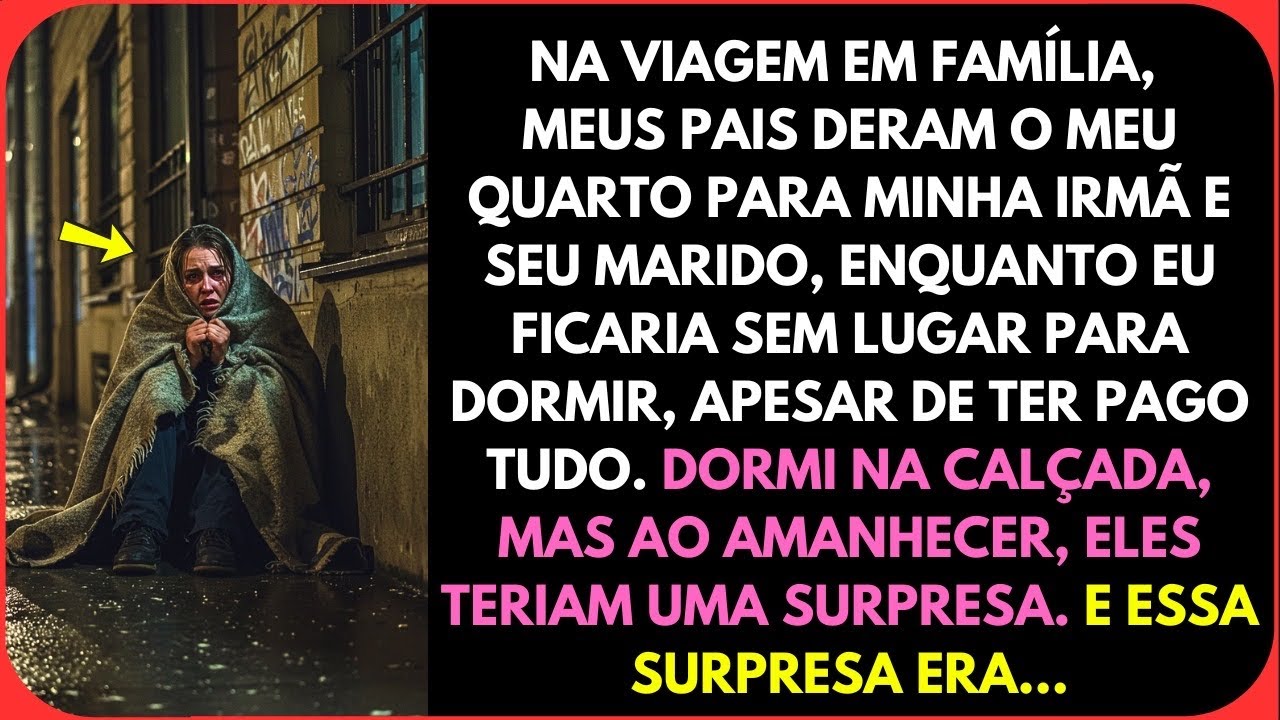 Na Viagem em Família, Meus Pais Fizeram eu Dormir na Calçada, Mas ao Amanhecer, Tiveram Uma...