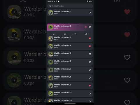 Warbler bird sounds