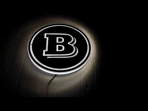 Led Эмблема "Brabus" для Mercedes Actros, размер 358 мм - фото 1 - id-p1799438697