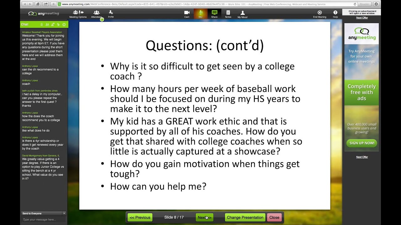 Work Ethic 101 Presentation
