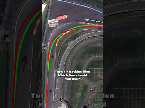 Watkins Glen - Turn 1 Racing Line Analysis